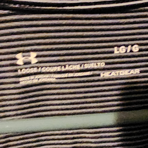 Under Armour Black and White Striped Pullover - Picture 4 of 5